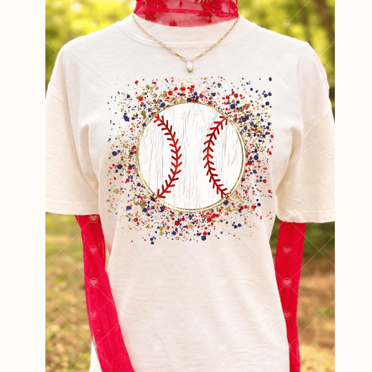 Baseball Splash DTF Transfer