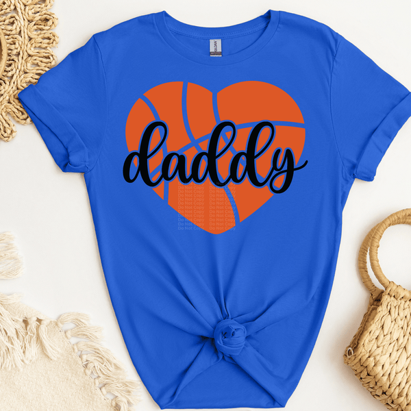 Daddy Basketball Heart DTF Transfer