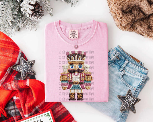 Faux Yarn Nutcracker DTF Transfer