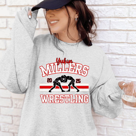 Yukon Millers Wrestling DTF Transfer
