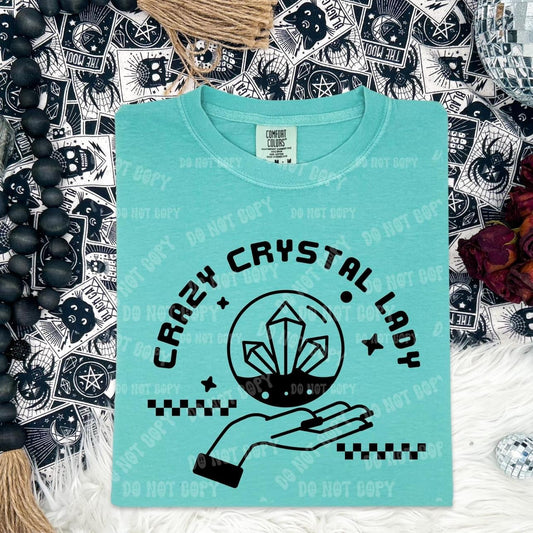 Crazy Crystal Lady DTF Transfer