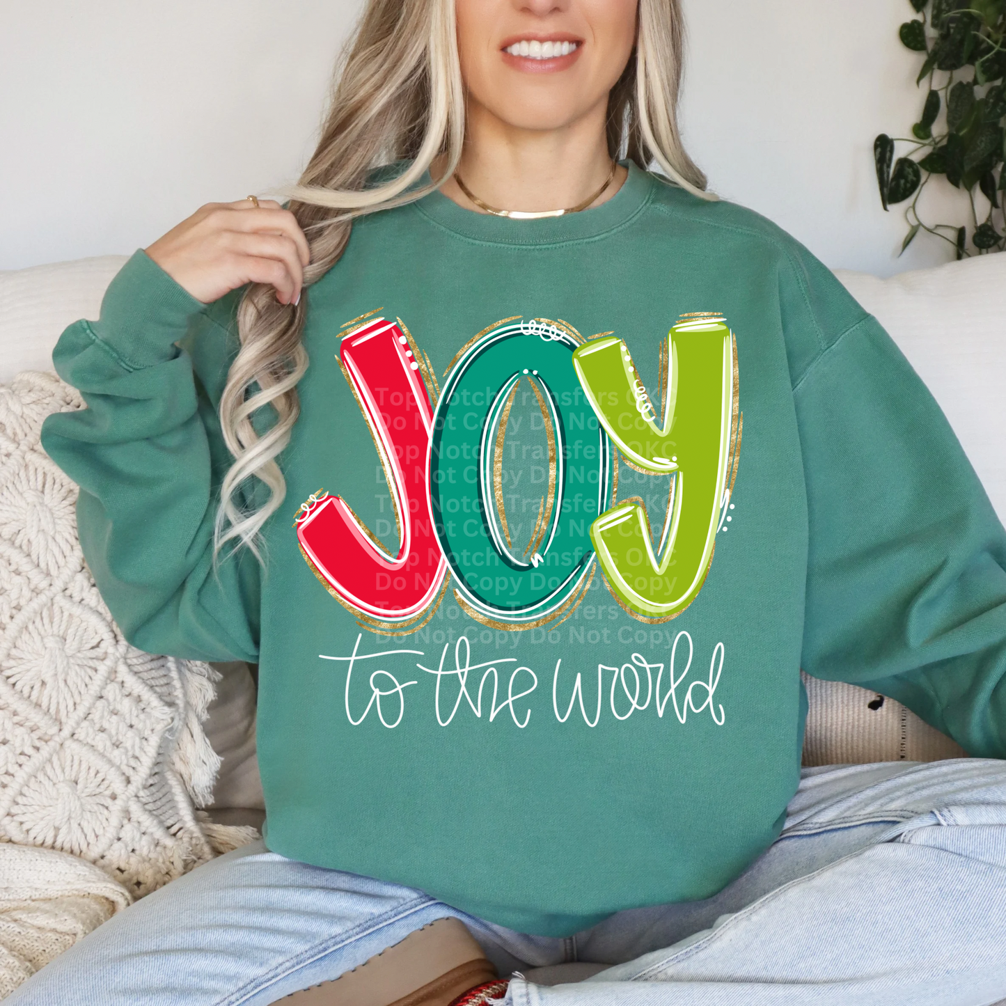 Joy to the World DTF Transfer