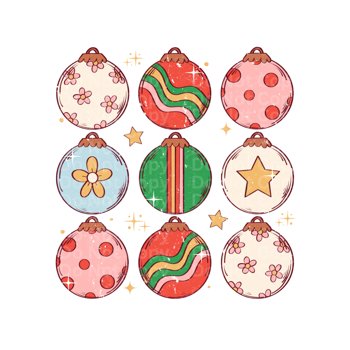 Ornaments DTF Transfer