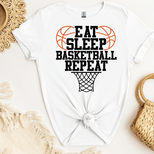 Eat Sleep Basketball Repeat DTF Transfer