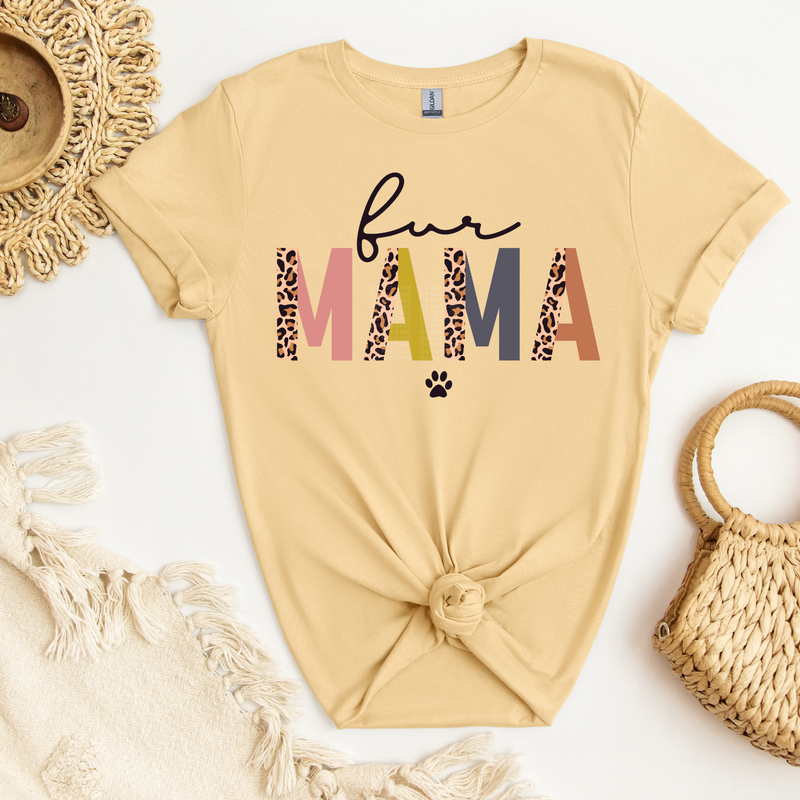 Fur Mama Half Leopard Half Colored DTF Transfer