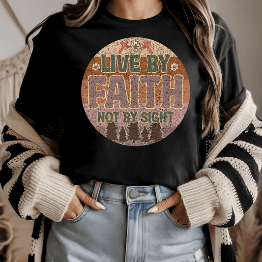 Live By Faith DTF Transfer
