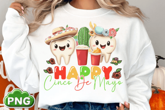 Happy Cinco De Mayo Dental DTF Transfer