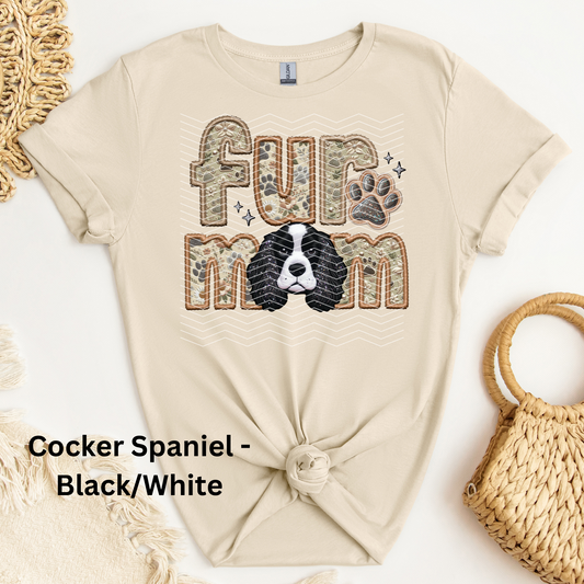 Cocker Spaniel - Black/White DTF Transfer