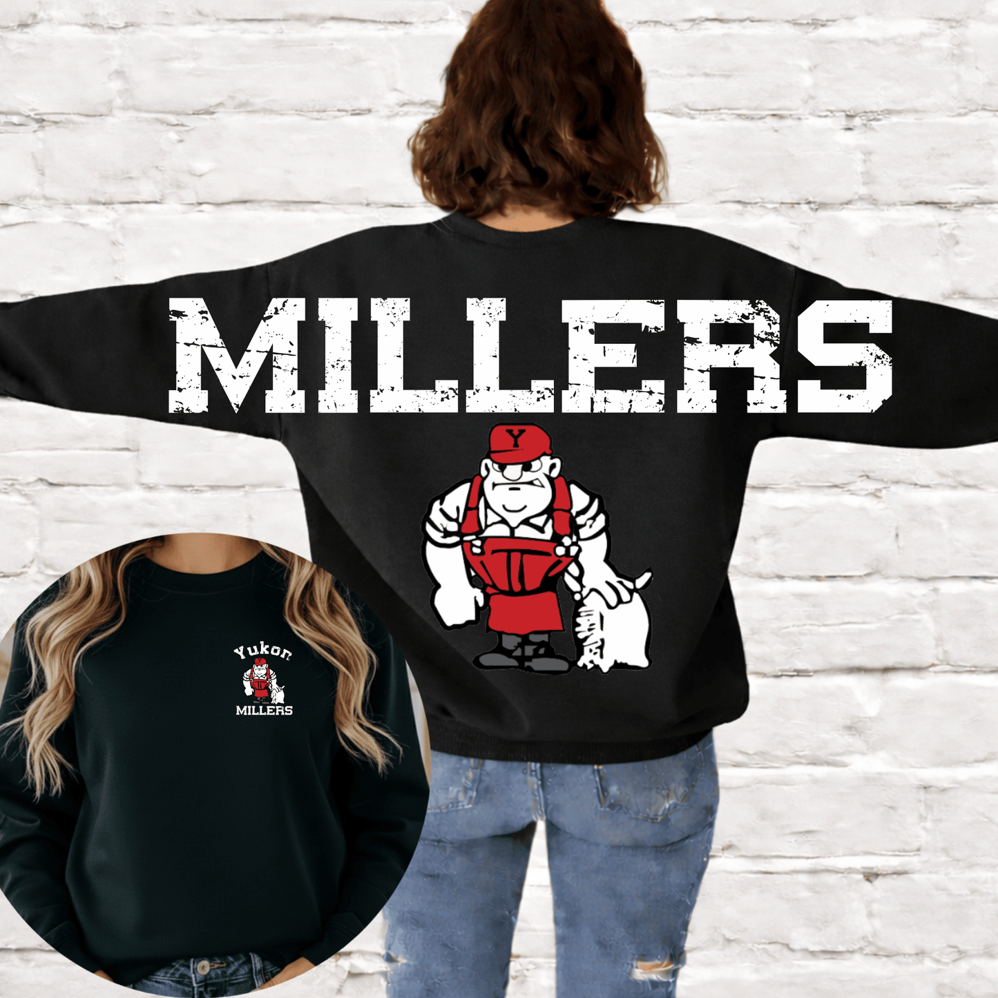 Yukon Millers Full Back & Pocket DTF Transfer