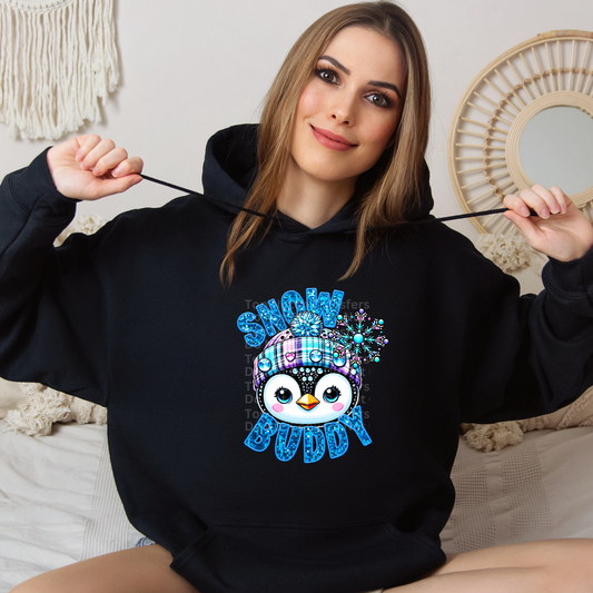 Snow Buddy Penguin DTF Transfer