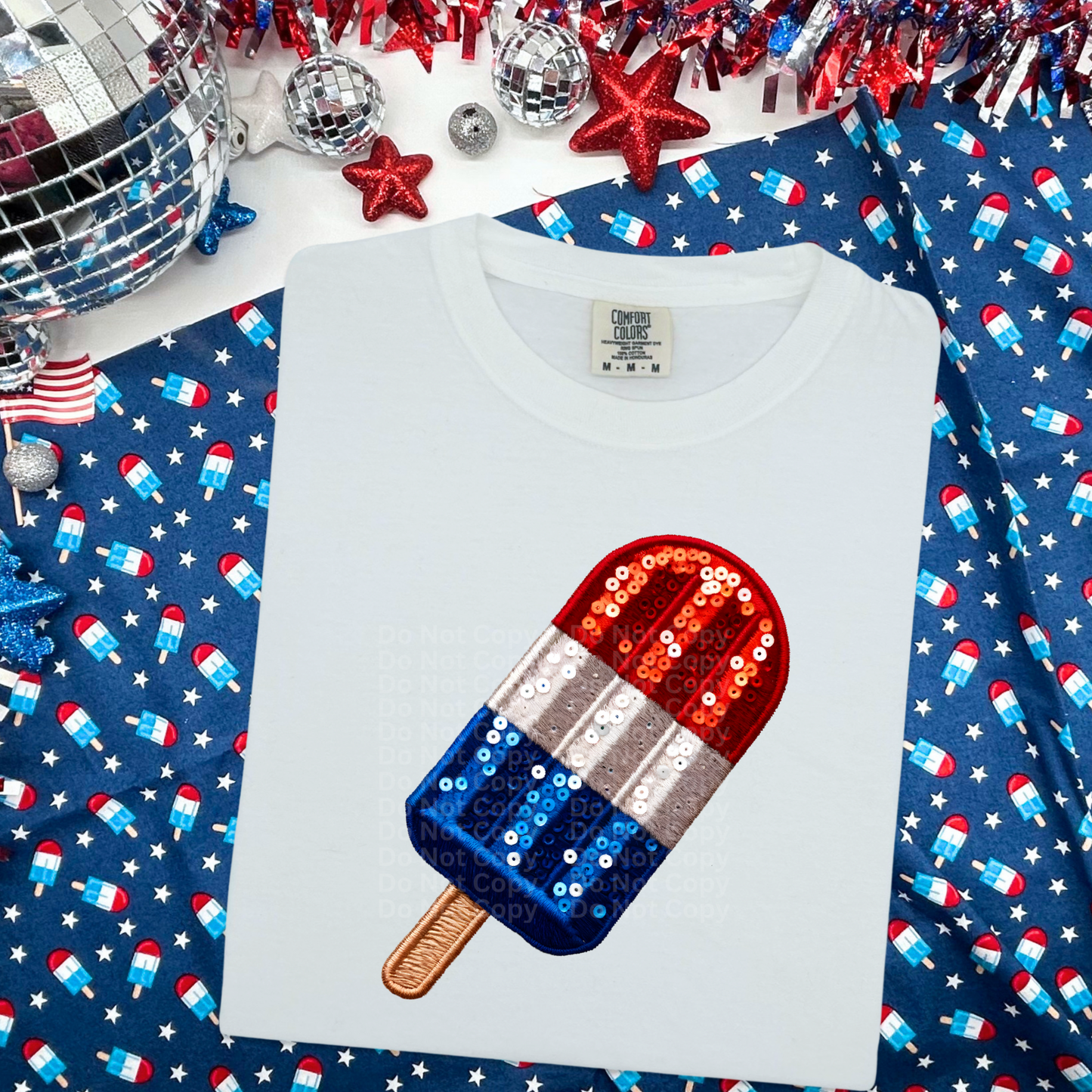 Popsicle Faux Patch DTF Transfer