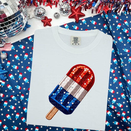 Popsicle Faux Patch DTF Transfer