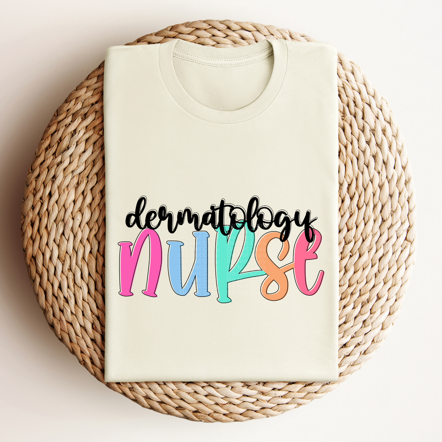 Dermatology Nurse - Colored Names/Occupations DTF Transfer