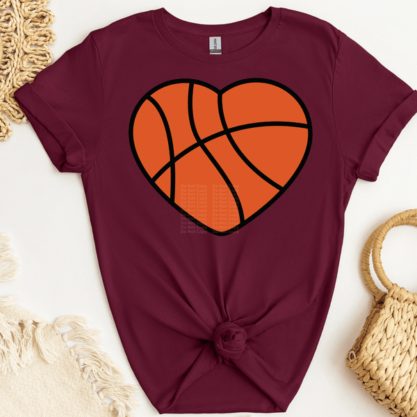 Basketball Heart DTF Transfer