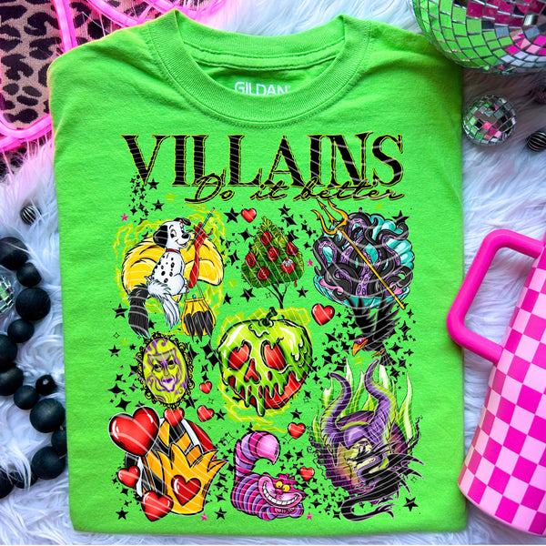 Villains *Optional long sleeve design* DTF Transfer