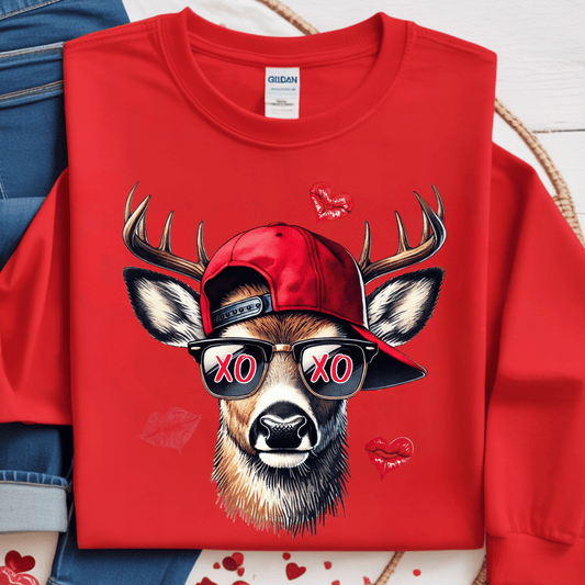 Valentine’s Deer DTF Transfer