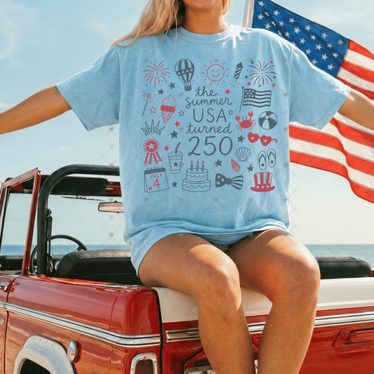 USA Turned 250 Years Old DTF Transfers