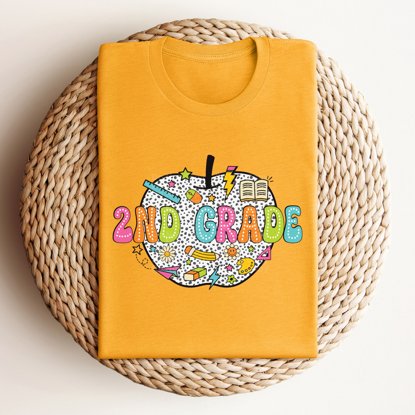 2nd Grade Dalmation Dots Apple DTF Transfer