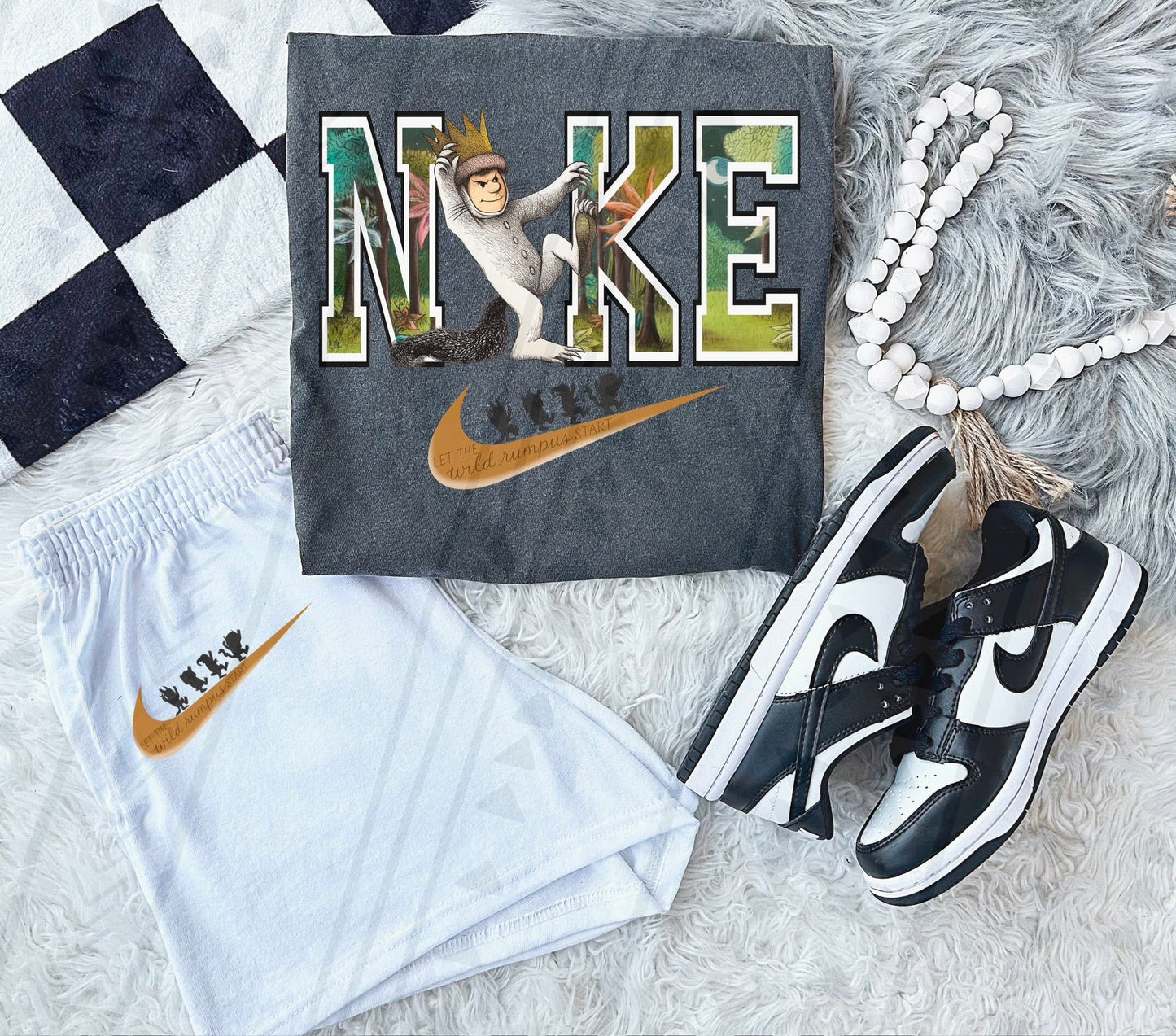Storybook Swoosh- Wild Things DTF Transfer