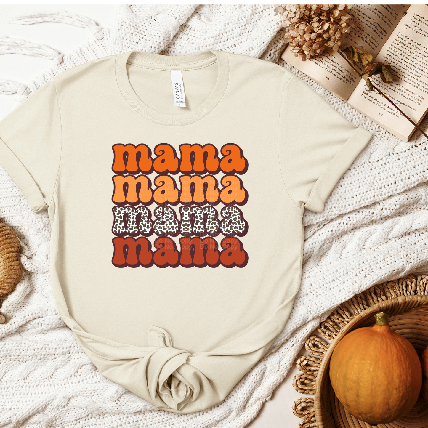 Mama Mama Mama Mama - Fall Colors DTF Transfer
