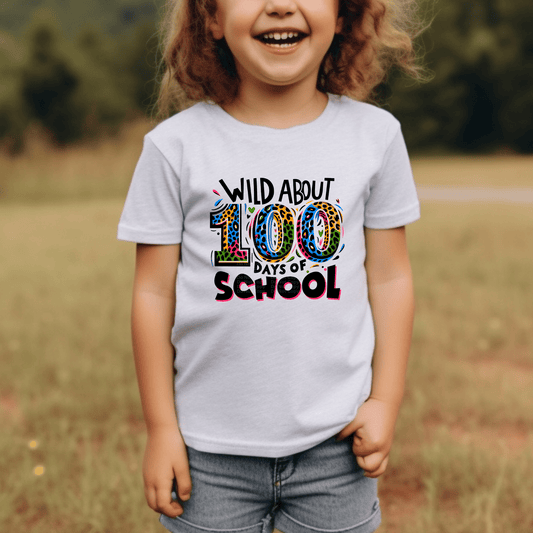 Wild about 100 Days of School DTF Transfer