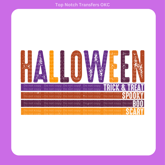 Halloween Stacked DTF Transfer