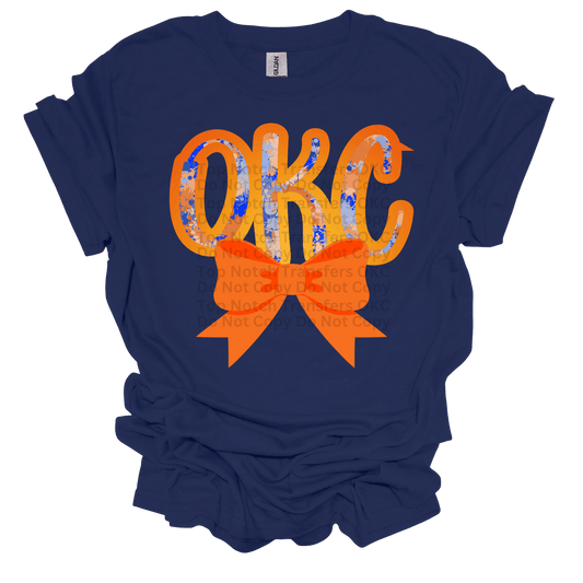 OKC w/ Bow Orange DTF Transfer