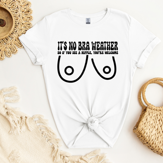 No Bra Weather 3 DTF Transfer