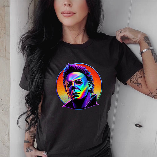Holographic M Myerz Sunset Background DTF Transfer