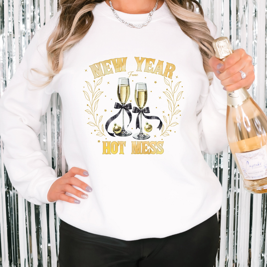 New Year Hot Mess DTF Transfer