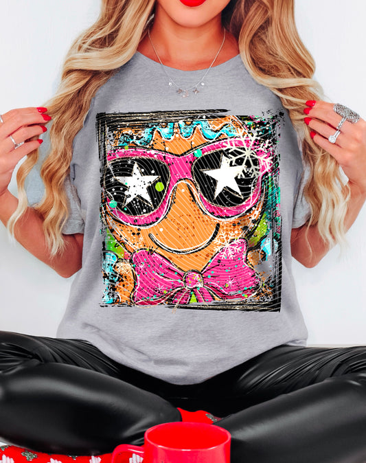 Gingerbread Selfie DTF Transfer