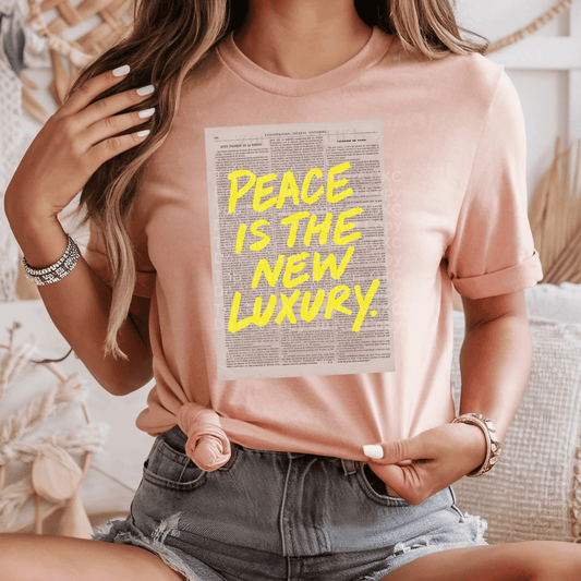Newspaper- Peace is the new luxury DTF Transfer