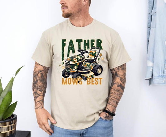 Father Mows Best DTF Transfer