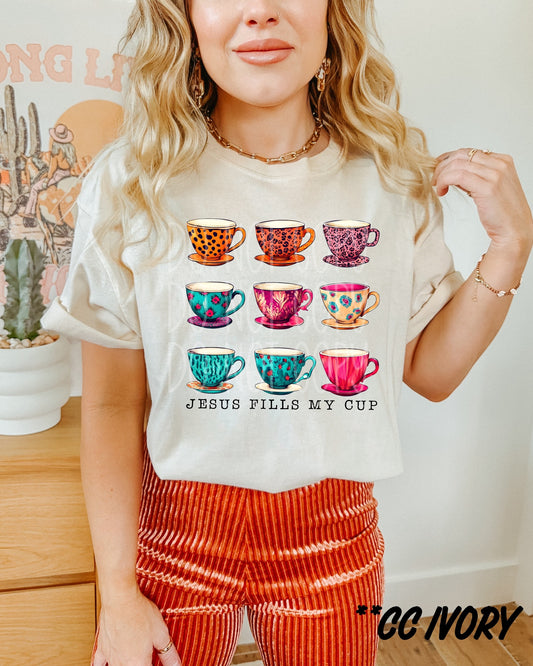 Jesus Fills My Cup DTF Transfer