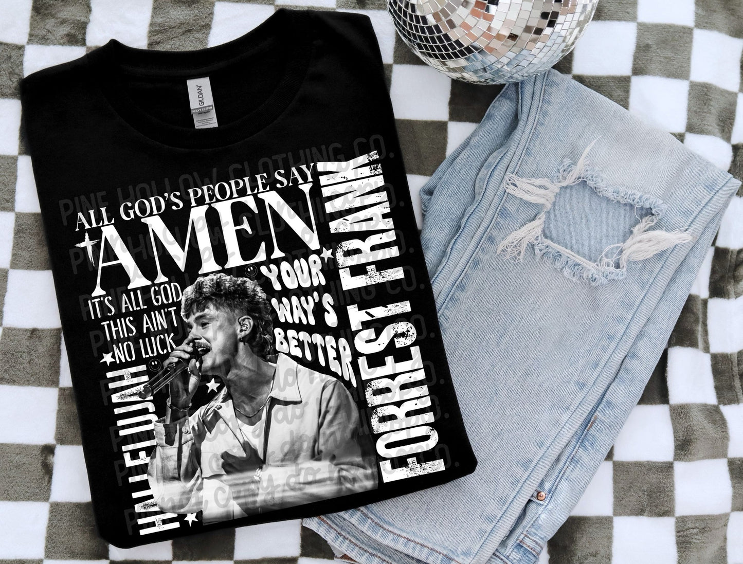 Amen / White DTF Transfer