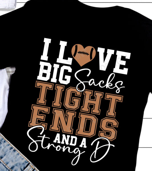 Love Big Sacks, Tightends & a Strong D DTF Transfer