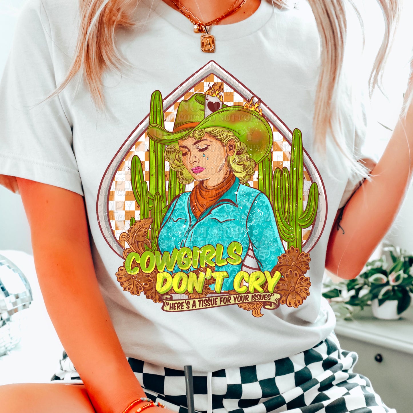 Cowgirls don’t cry 2 DTF Transfer