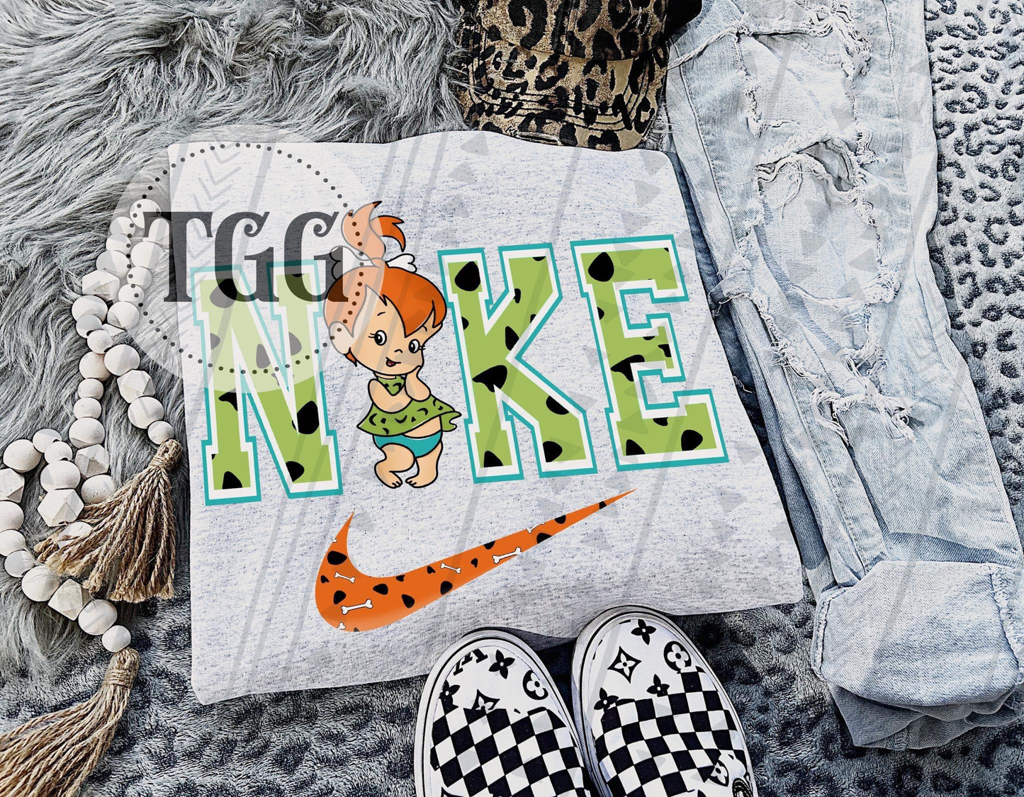 Pebbles N!ke DTF Transfer