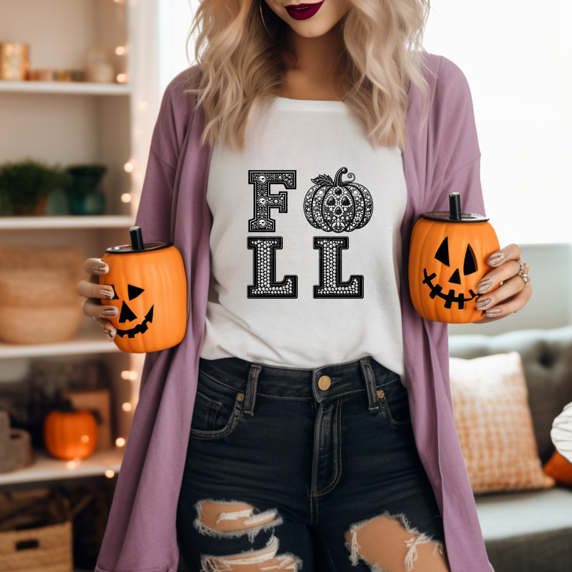Fall - Faux Rhinestones DTF Transfer – Top Notch Transfers OKC