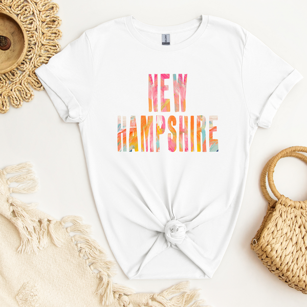 New Hampshire Watercolor DTF Transfer