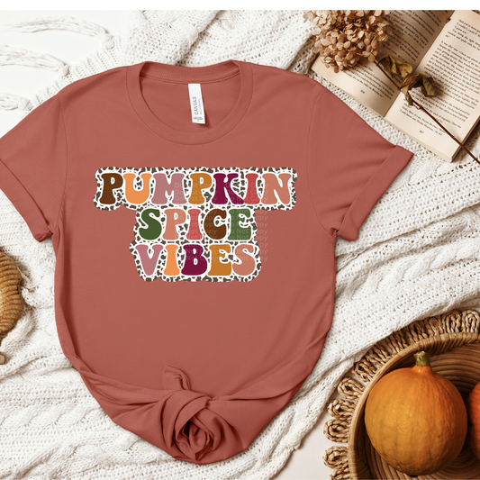 Pumpkin Spice Vibes - Leopard Outline DTF Transfer