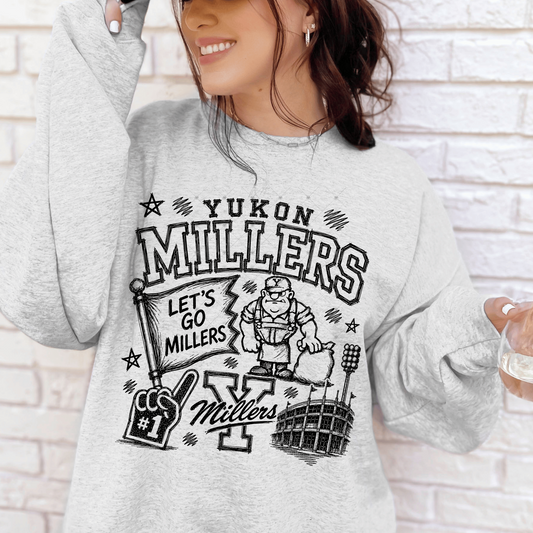 Yukon Millers Black Collage DTF Transfer