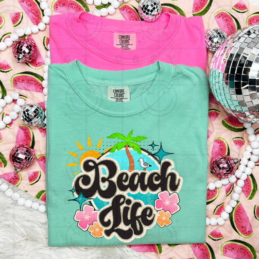 Beach Life DTF Transfer