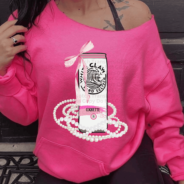 White Claw Coquette DTF Transfer