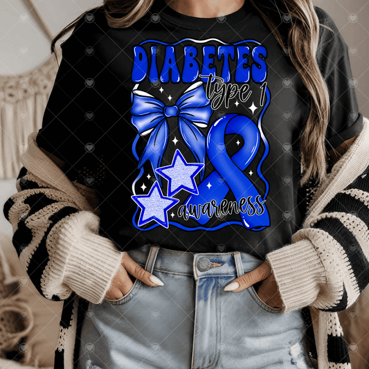 Diabetes Type 1 Awareness DTF Transfer