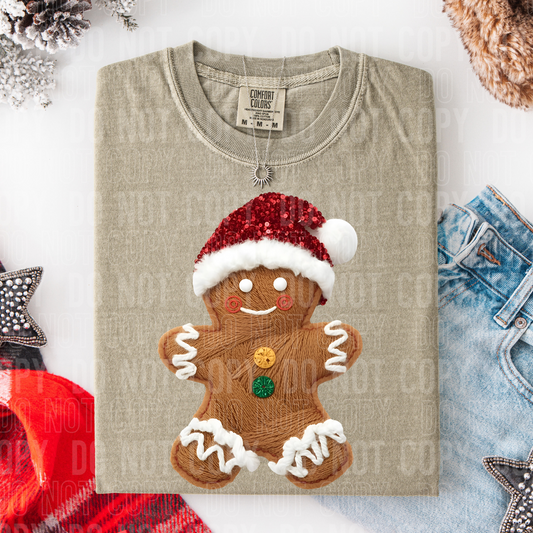 Yarn Gingerbread Man DTF Transfer