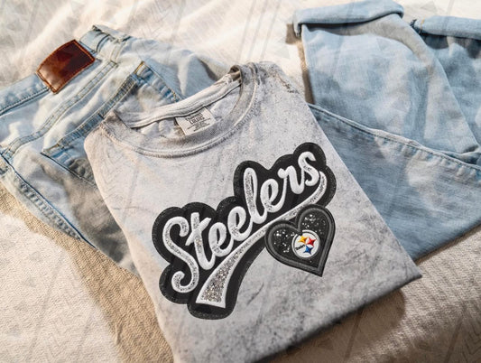 Faux Embroidery_Steelers DTF Transfer