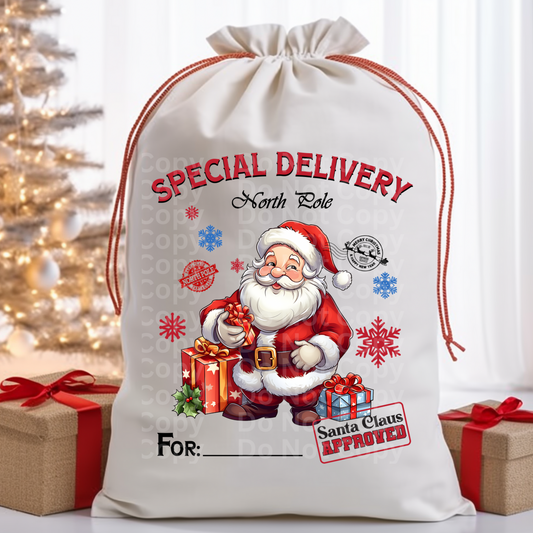 Santa Bag Design 23 DTF Print