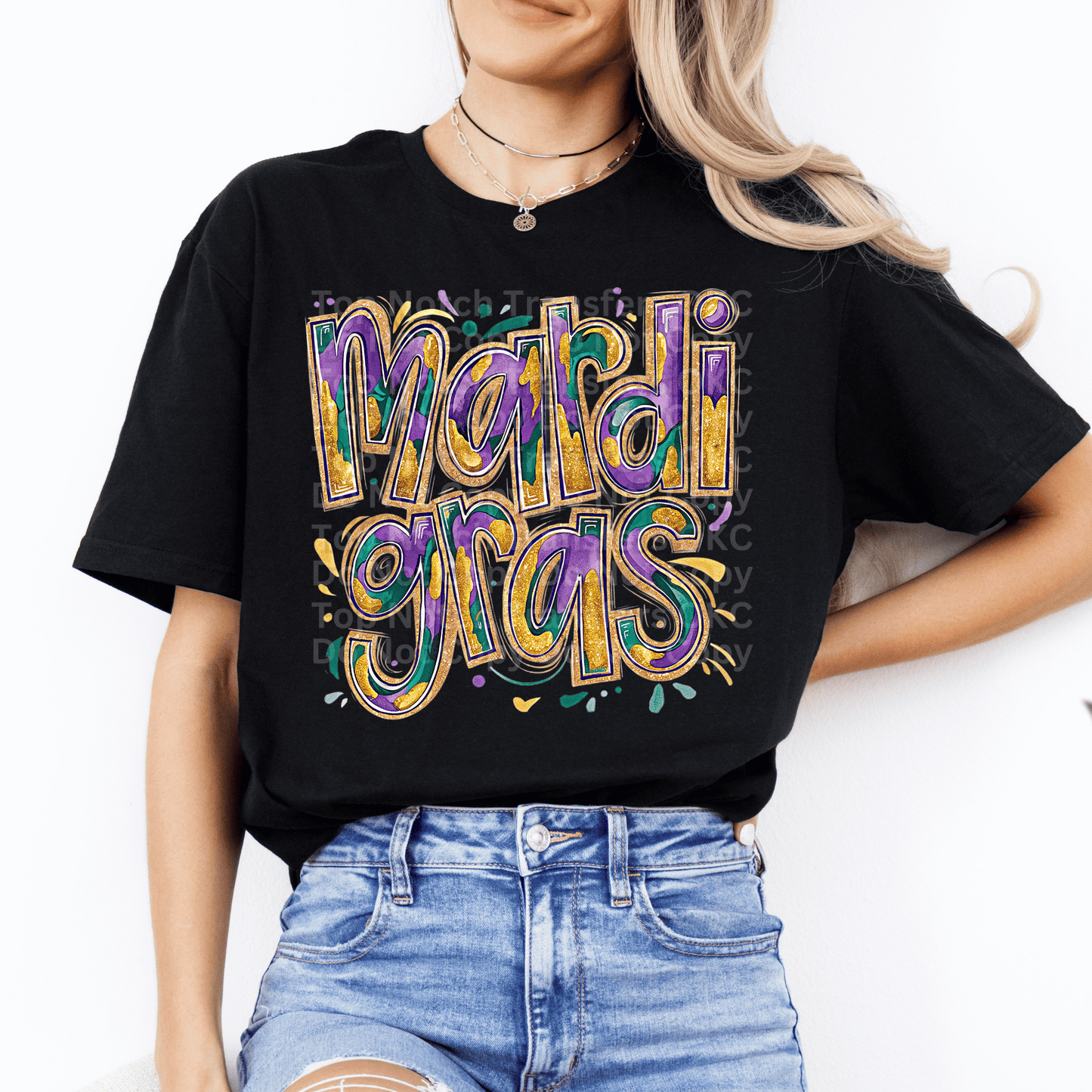 Mardi Gras DTF Transfer