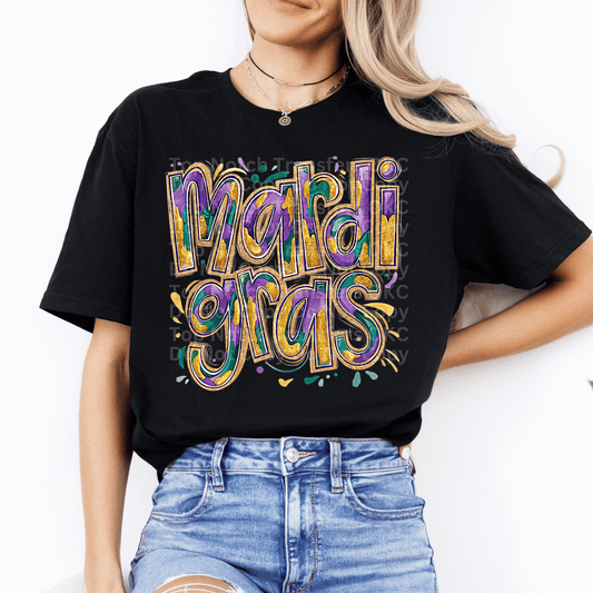 Mardi Gras DTF Transfer